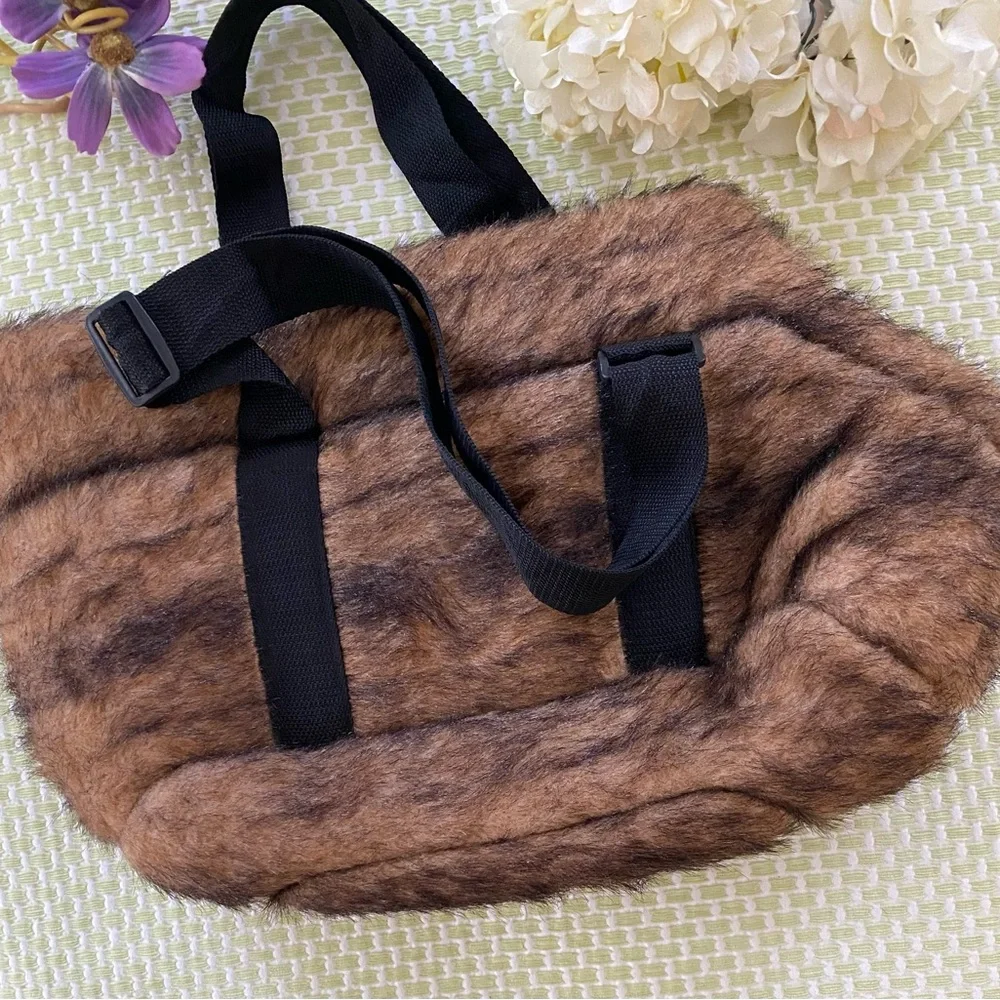 🐾🐩Pet Carrier Faux Fur🐈‍⬛🐾